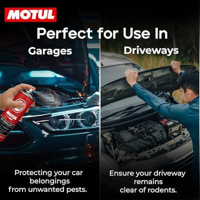 Motul Rat Repellent Spray for Cars & Bikes – Protects Wiring and Engine Parts from Rats, Long-Lasting Natural Formula for Safe Vehicle Care, Suitable for All Vehicles, 200 ml|B0DBVSCYTP