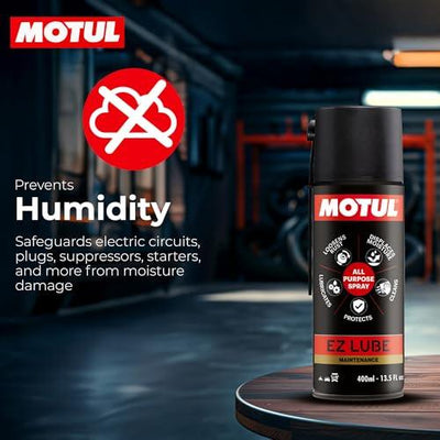 Motul EZ Lube 400 ml All-Purpose Spray Cleaner – Removes Rust & Stains, Lubricates Hinges and Furniture Joints, Ideal for Home, Car & Bike Maintenance|B0CBTXKM3N