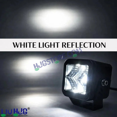 HJG W-08 White Cube Foglight 72W White Foglight White LED Foglight Ultra Wide Spread White Light 72W Foglight Ultra Wide Intensity LED Driving Fog Lights Universal For All Cars & Bikes LIU HJG W-08 White Cube Foglight Driving Lights, Pack of 2 - Biker.Store - www.biker.store