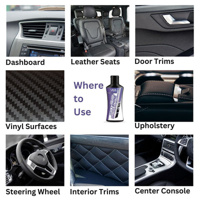 Vista Vinyl & Leather Shine 110 ml (Free Applicator Sponge) - Biker.Store - www.biker.store