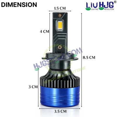 HJG 180W 9005/HB3 2pc LED Headlight Bulbs HB3 Adjustable Holder LED Bulb AC/DC Headlight White 6500K 180W Headlight Bulbs for Bike Car LED Light 9005/HB3 White Headlight 12V/24V for Bike/Car, LIU HJG 180W HB3 Socket Bulbs Pack of 2, 9005/HB3 Socket - Biker.Store - www.biker.store