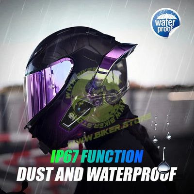 MOTO GENIUS Y11 Motorcycle Helmet Bluetooth Headset V5.2 – HIFI Stereo, Noise Reduction, 500mAh Battery, Hands-Free Calls, Voice Assistant, IPX6 Waterproof, Easy Install - Biker.Store - www.biker.store