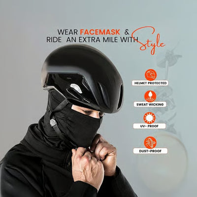 BIKERSTORE.IN Balaclava Face Mask (Black) - Biker.Store - www.biker.store