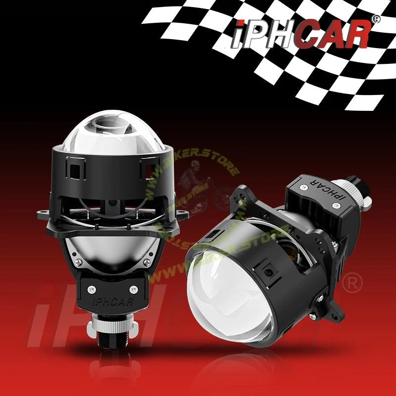 IPHCAR M617 3 Inch BI-LED (TRI COLOR) Laser Fog Lamp Projector 3 Inch High/Low beam With Integrated HID | For Four Wheelers - Biker.Store - www.biker.store