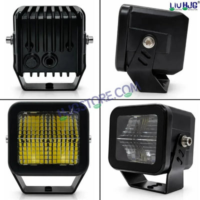 HJG W-08 White Cube Foglight 72W White Foglight White LED Foglight Ultra Wide Spread White Light 72W Foglight Ultra Wide Intensity LED Driving Fog Lights Universal For All Cars & Bikes LIU HJG W-08 White Cube Foglight Driving Lights, Pack of 2 - Biker.Store - www.biker.store