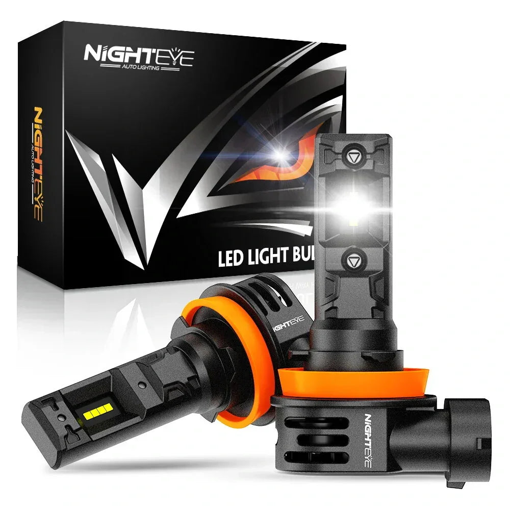 NightEye A315-S7 H8/H9/H11/H16 Pair 20000LM 6500K LED Car Headlight Bulbs 70W Auto Headlamp IP68 Waterproof for Modification Cars - Type H8/H9/H11/H16 - Biker.Store - www.biker.store