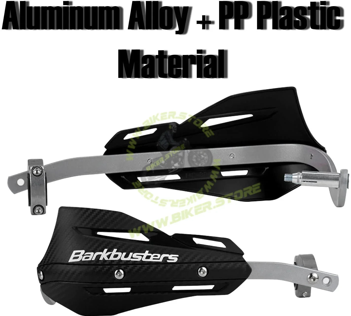 Bark Buster Metal HandGuard (Black) - HAND PROTECTOR for Universal Fit Motorcycles - Biker.Store - www.biker.store