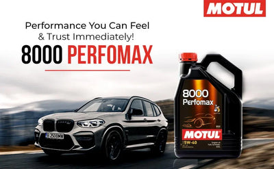Motul 8000 Perfomax 5W-40 Fully Synthetic Car Engine Oil 3.5L | Petrol, Diesel & CNG Vehicles | Superior Protection | Smooth Driving & Improved Mileage | High Performance|B0DFWBTDFL