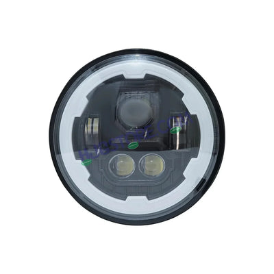 HJG Genuine Phantom Ring 5.75 Inch LED Headlight Avenger Fitting with Spotless and Bright DRL Fits in Bajaj Avenger, Harley Davidson, Jeep 5.75" (12V-80V DC 75W) - Biker.Store - www.biker.store