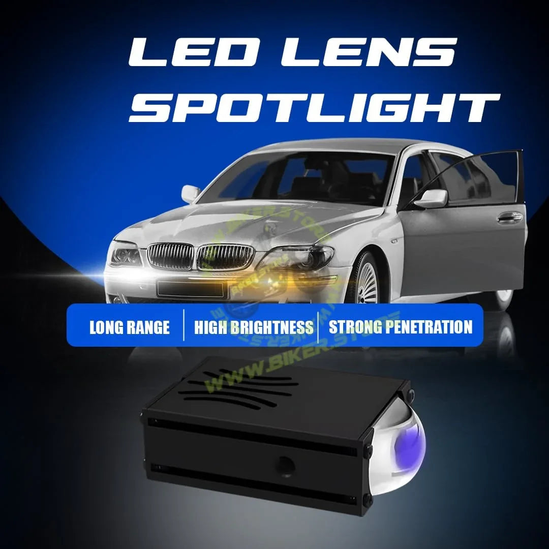 MOTO GENIUS 70W LED Fog Light (35W-2) Ultra-Thin Mini Driving Light for Motorcycle Car | Super Bright, IP67 Waterproof, Aluminum Housing - Biker.Store - www.biker.store