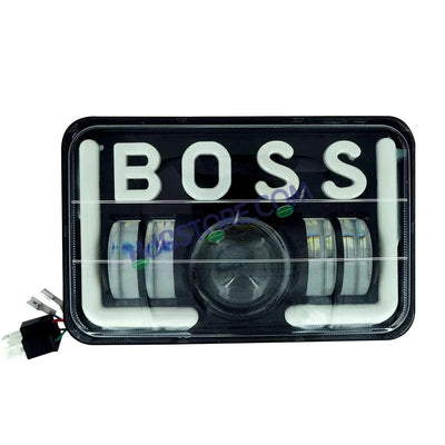 HJG 12V 40W LED Headlight BOSS for Hero Splendor Series – White Beam with Red/Blue DRL, Durable Waterproof Motorcycle Headlamp (Pack of 1) - Biker.Store - www.biker.store