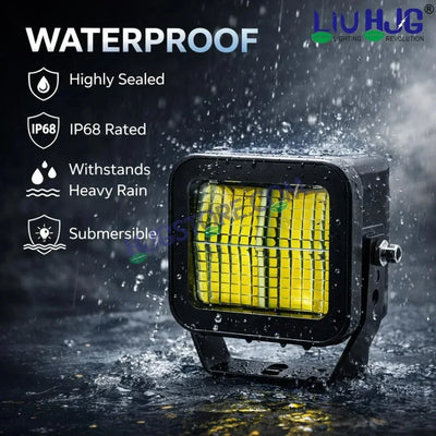 HJG W-08 White Cube Foglight 72W White Foglight White LED Foglight Ultra Wide Spread White Light 72W Foglight Ultra Wide Intensity LED Driving Fog Lights Universal For All Cars & Bikes LIU HJG W-08 White Cube Foglight Driving Lights, Pack of 2 - Biker.Store - www.biker.store