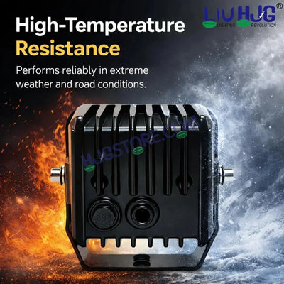 HJG W-08 White Cube Foglight 72W White Foglight White LED Foglight Ultra Wide Spread White Light 72W Foglight Ultra Wide Intensity LED Driving Fog Lights Universal For All Cars & Bikes LIU HJG W-08 White Cube Foglight Driving Lights, Pack of 2 - Biker.Store - www.biker.store