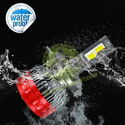 MOTO GENIUS Super Bright 80W Conversion Kit for Car & Motorbike, Waterproof Steel & Aluminium Design, High Performance, Energy Efficient(H4) - Biker.Store - www.biker.store