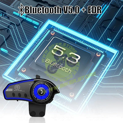MOTO GENIUS BT35 Wireless Bluetooth 5.0 Helmet Headset, Hands-Free with Mic, Stereo Sound, Waterproof, Noise Reduction | Compatible with iOS & Android - Biker.Store - www.biker.store