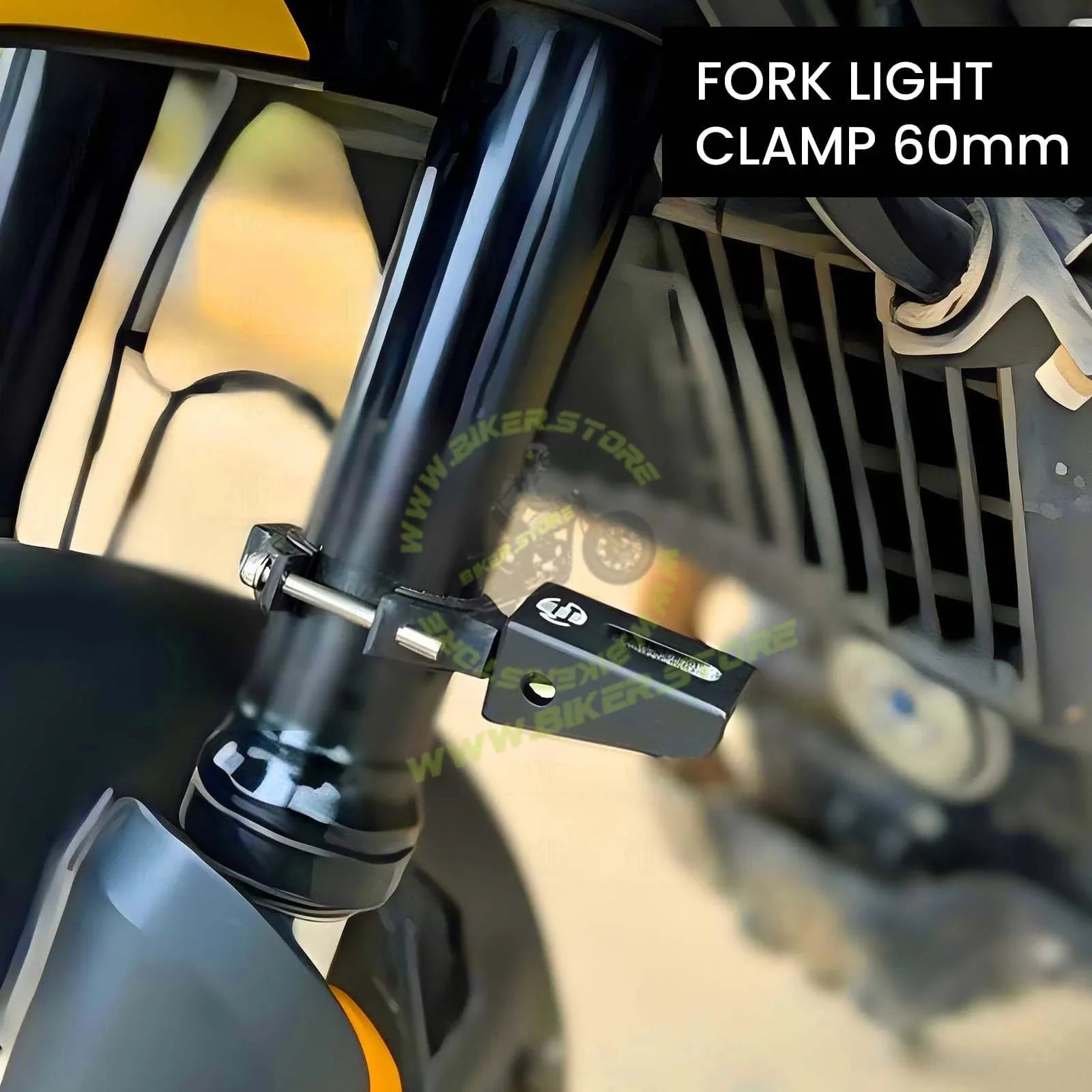 MOTO GENIUS 60MM Universal Fog Light Clamp for All Bikes | Durable Handlebar Mounting Solution (Pack of 2) - Biker.Store - www.biker.store