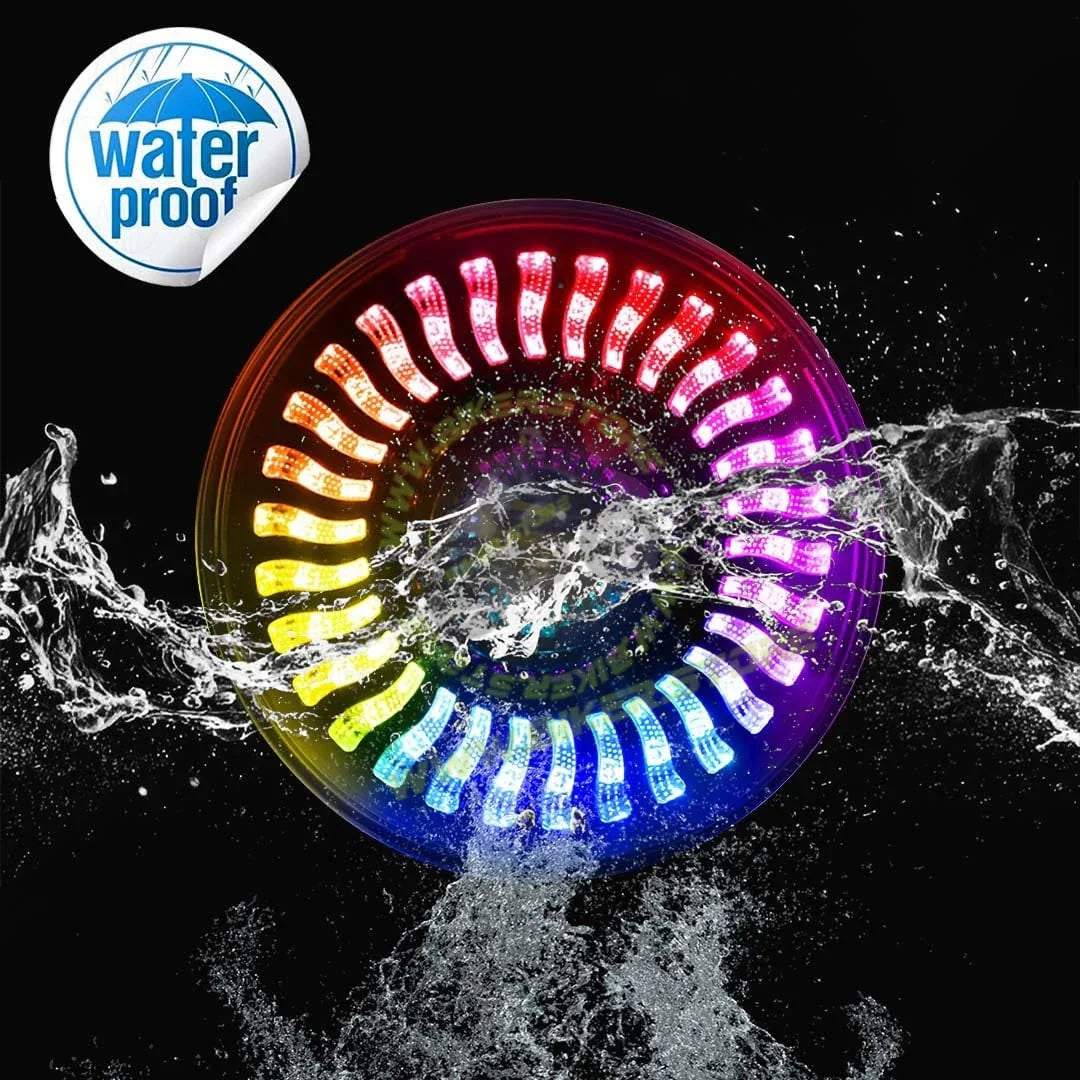 MOTO GENIUS 7 Inch RGB LED Round Headlight for Royal Enfield & Thar | High/Low Beam, Waterproof, Luminous Mode, Acrylic & Aluminum Construction, Durable, DRL, Bright LED (RGB Design) - Biker.Store - www.biker.store