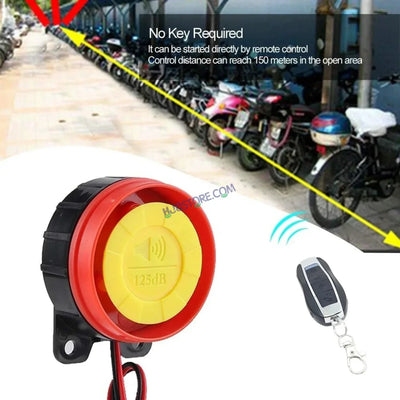 HJG Two Way Alarm System Kit Keyless Start Digital Bike Alarm Kit for Two Wheeler Security HJG Anti-Theft Alarm System Kit (Loud Siren 125 dB, Flashing Light & Shock Sensor) Universal Fit for Motorcycles & Scooters LIU HJG Keyless Two Way Alarm System Kit - Biker.Store - www.biker.store