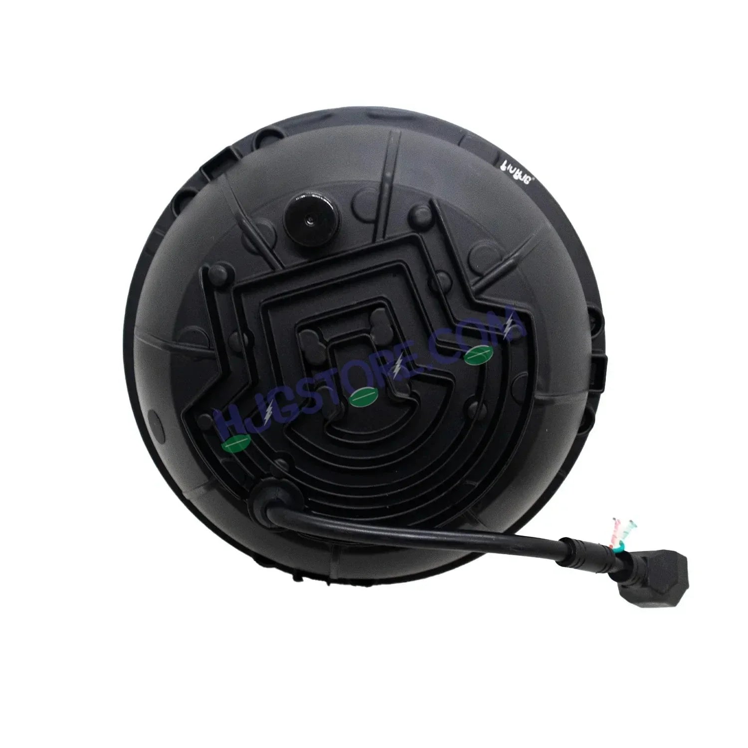 HJG 7 Inch Angel Wings White LED Headlight Angel Wings Headlight Assembly for Thar Royal Enfield | 75-120W CREE/Osram LED Chip Multi color Compatible with Royal Enfield, Jeep, Thar, Gypsy - Biker.Store - www.biker.store