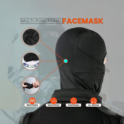 BIKERSTORE.IN Balaclava Face Mask (Black) - Biker.Store - www.biker.store