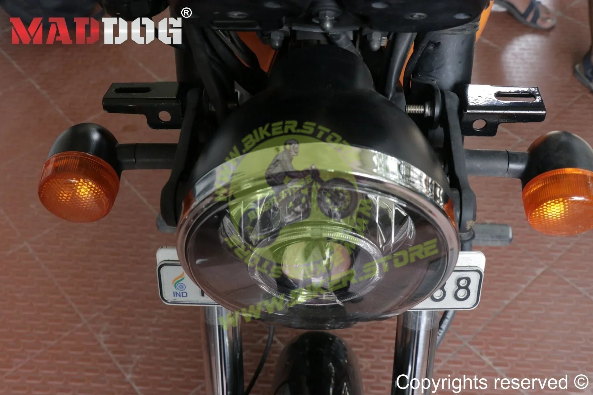 Maddog Universal Headlight Clamp - Biker.Store - www.biker.store
