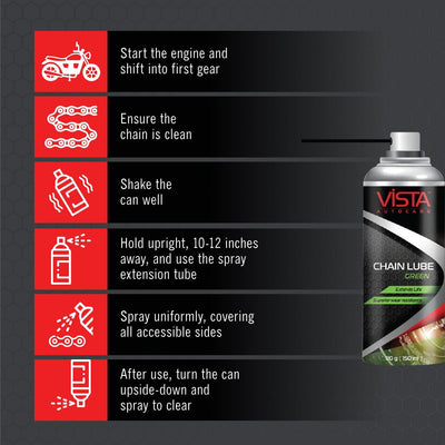 Vista Chain Lube Green 150 ml (110 g) - Biker.Store - www.biker.store