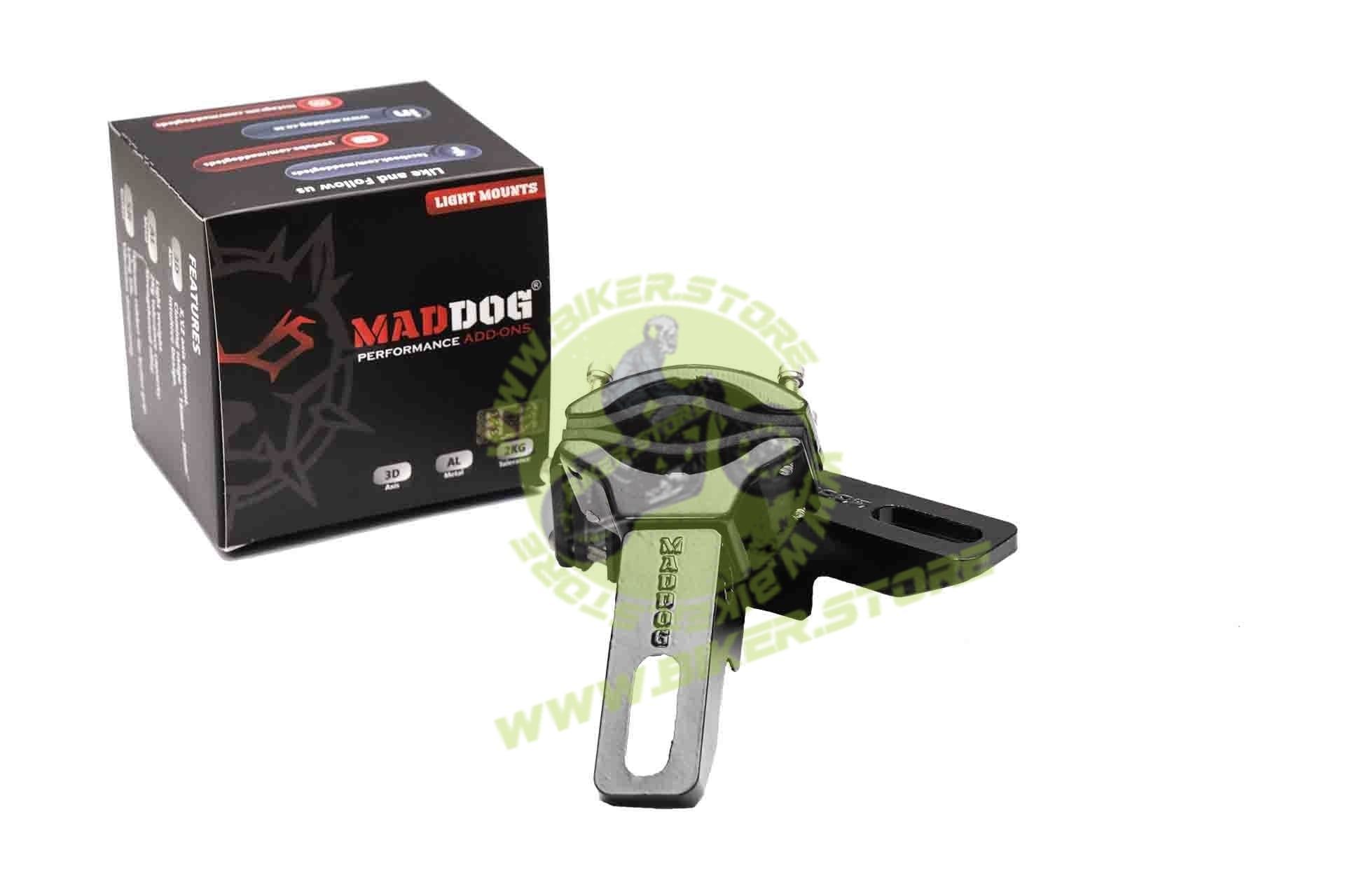 Maddog Universal Light Mounts (16mm-38mm) - Biker.Store - www.biker.store
