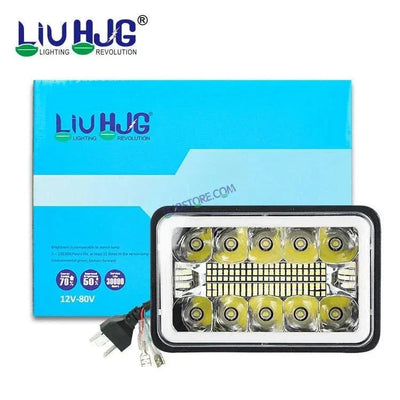 HJG New Model Reflector Lens Headlight Assembly Square 12v 45w 4x6" 5x7" Inch Led Headlights For Jeep, Splendor Headlight Assembly HJG 231200 - Biker.Store - www.biker.store