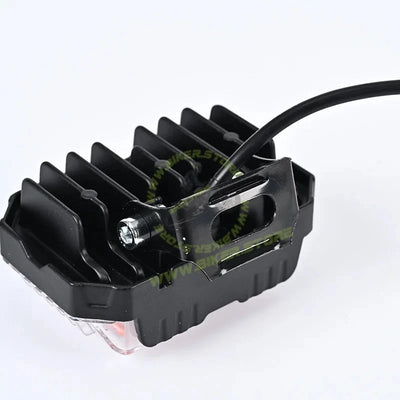 BaoBao 4 LED 30W Foglight White/Yellow/Red/Blue/Flash Mode Auxiliary Metal LED Fog Lamp Color-LED Driving Fog Light for Motorcycles Enhancing Nighttime Visibility, Universal, Pack of 1 - Biker.Store - www.biker.store