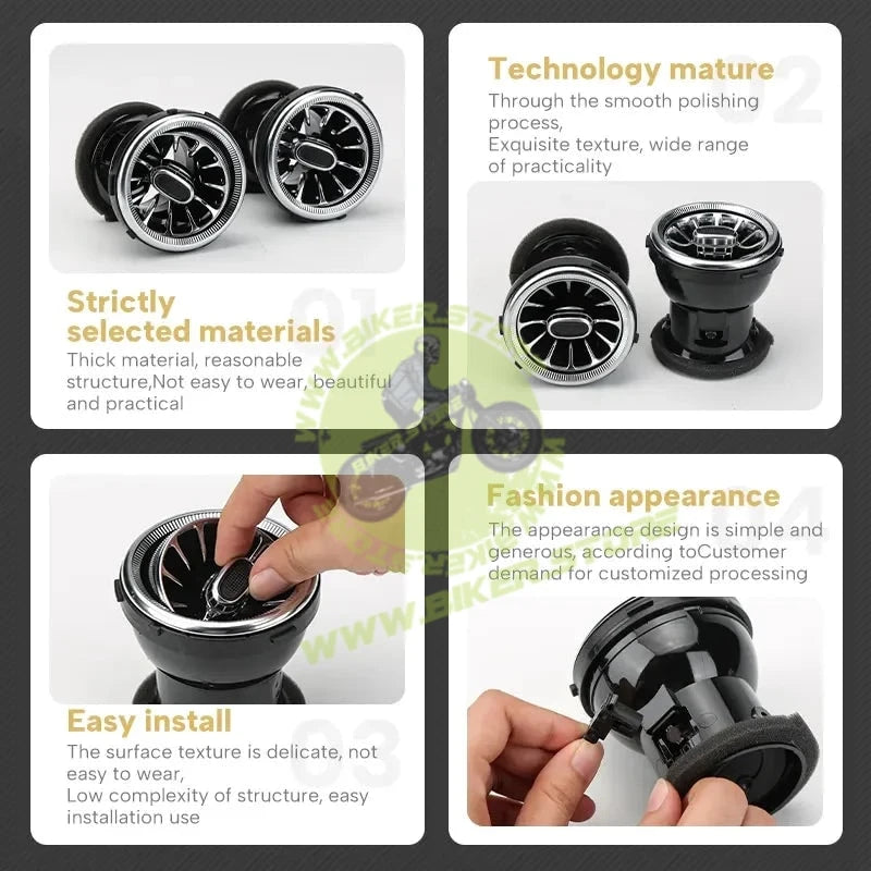 Cardi Ambient Smart LED AC Vent Kit for Swift 2018-2023, 6-in-1 Atmosphere Lamp K4 Plus with App Control - Biker.Store - www.biker.store