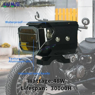 HJG Transformer Foglight 120W Foglight Foglamp White Yellow with Yellow Glass HJG Transformer Foglight HJG Car Accessories Led Headlights Mini Driving Lights Led Fog Lights For Motorcycle Lights, Set of 2 - Biker.Store - www.biker.store