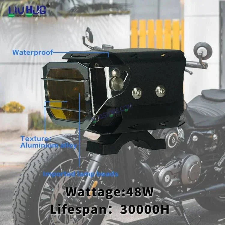 HJG Transformer Foglight 120W Foglight Foglamp White Yellow with Yellow Glass HJG Transformer Foglight HJG Car Accessories Led Headlights Mini Driving Lights Led Fog Lights For Motorcycle Lights, Set of 2 - Biker.Store - www.biker.store