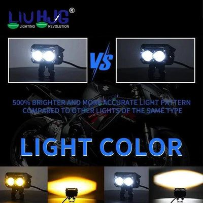 HJG Future Eyes 2 Lens 60W 2 Lens MEGA DRIVE Fog Light For Bike/Car/Thar/Jeep ( Cool White, 30W each * 2 = 60W Total ) - Pack of 2 Future Eyes 2 Lens - Biker.Store - www.biker.store