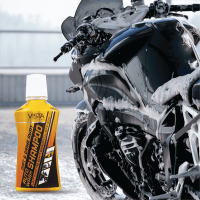 Vista Auto Wash Shampoo 500 ml - pH Balance Formula, For Car And Bike - Biker.Store - www.biker.store
