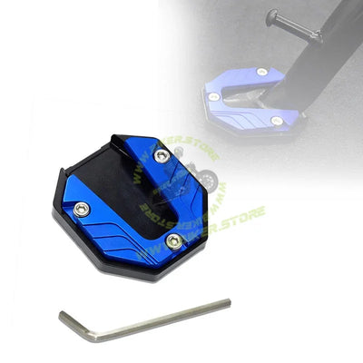 MG Universal Aluminum Two Wheeler Kickstand Extender | Side Stand Extension Pad Support Plate | Anti-Skid Enlarged Base Foot for Scooty Stability - Biker.Store - www.biker.store