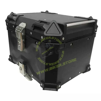 BSDDP 45L Matte Black Top Box Aluminium (Fits Full Face Helmet) - Top Box - 45Ltr (Black :- Aluminium) - Biker.Store - www.biker.store