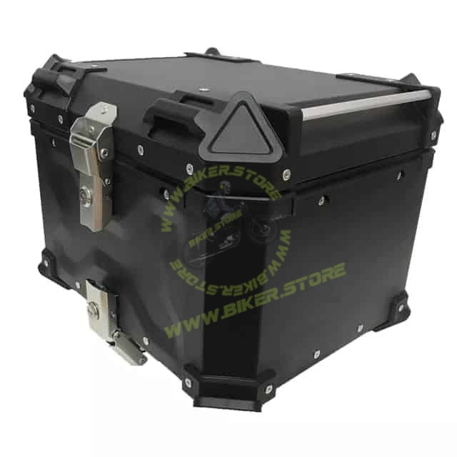 BSDDP 45L Matte Black Top Box Aluminium (Fits Full Face Helmet) - Top Box - 45Ltr (Black :- Aluminium) - Biker.Store - www.biker.store