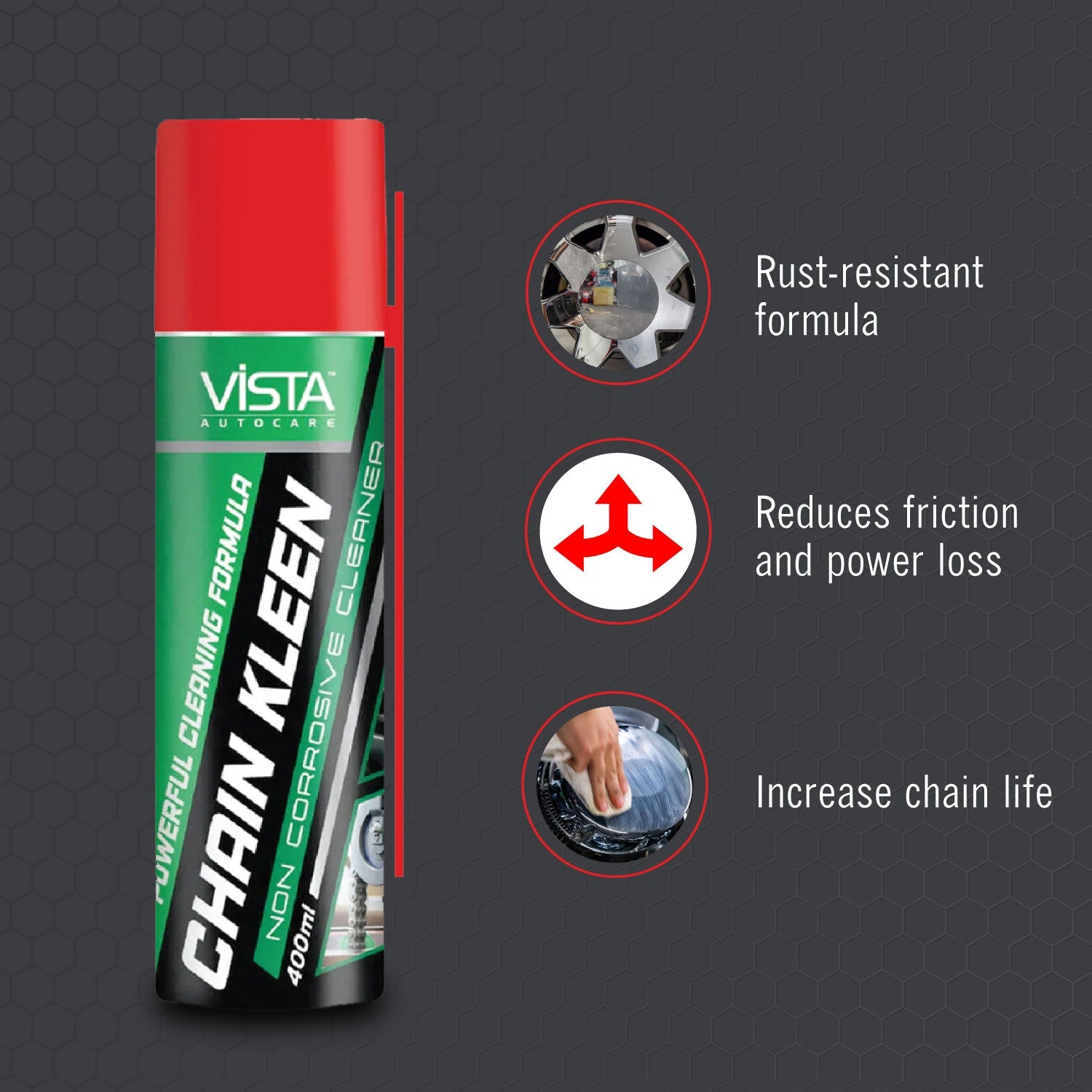 Vista Chain Kleen 400 ml - Biker.Store - www.biker.store