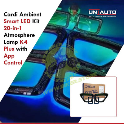 Cardi K4 Plus Ambient Smart LED Kit for Mahindra Scorpio N, 20-in-1 Atmosphere Lamp K4 Plus with App Control - Biker.Store - www.biker.store