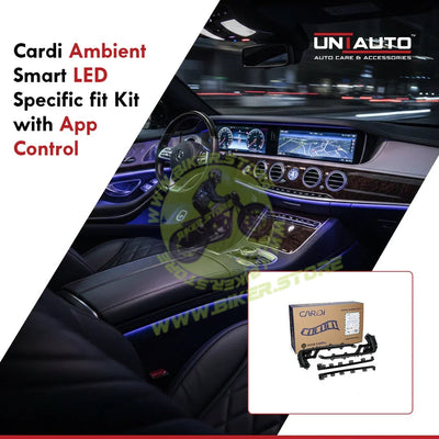 Cardi Ambient Smart LED Specific fit Kit for Toyota Fortuner with App Control - Biker.Store - www.biker.store