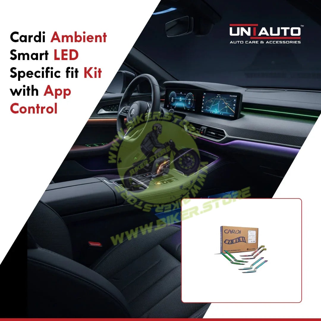 Cardi Ambient Smart LED Specific fit Kit for Toyota Innova Hycross with App Control - Biker.Store - www.biker.store