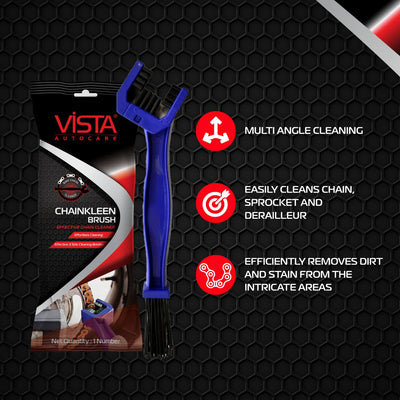 Vista Chain Kleen Brush | Multi Angle Cleaning | For Bike and Bicycles - Biker.Store - www.biker.store