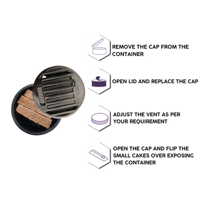 Vista Aura Natural Fiber Car Air Freshener - Mystical Musk 40 g - Biker.Store - www.biker.store