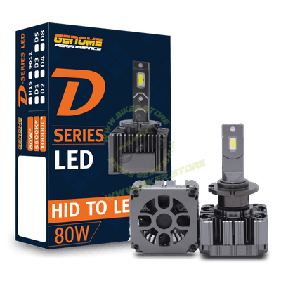 Genome D-SERIES LED Bulbs (80W, D1/D2/D3/D4/D5/D8) - Biker.Store - www.biker.store