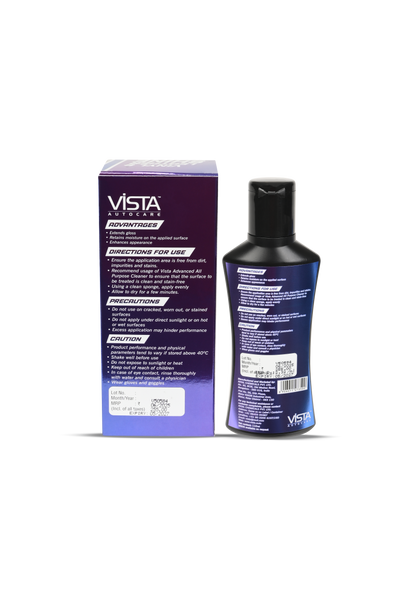 Vista Vinyl & Leather Shine 110 ml (Free Applicator Sponge) - Biker.Store - www.biker.store