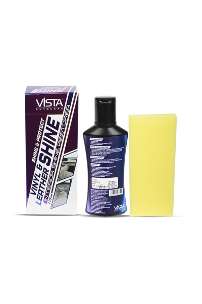 Vista Vinyl & Leather Shine 110 ml (Free Applicator Sponge) - Biker.Store - www.biker.store