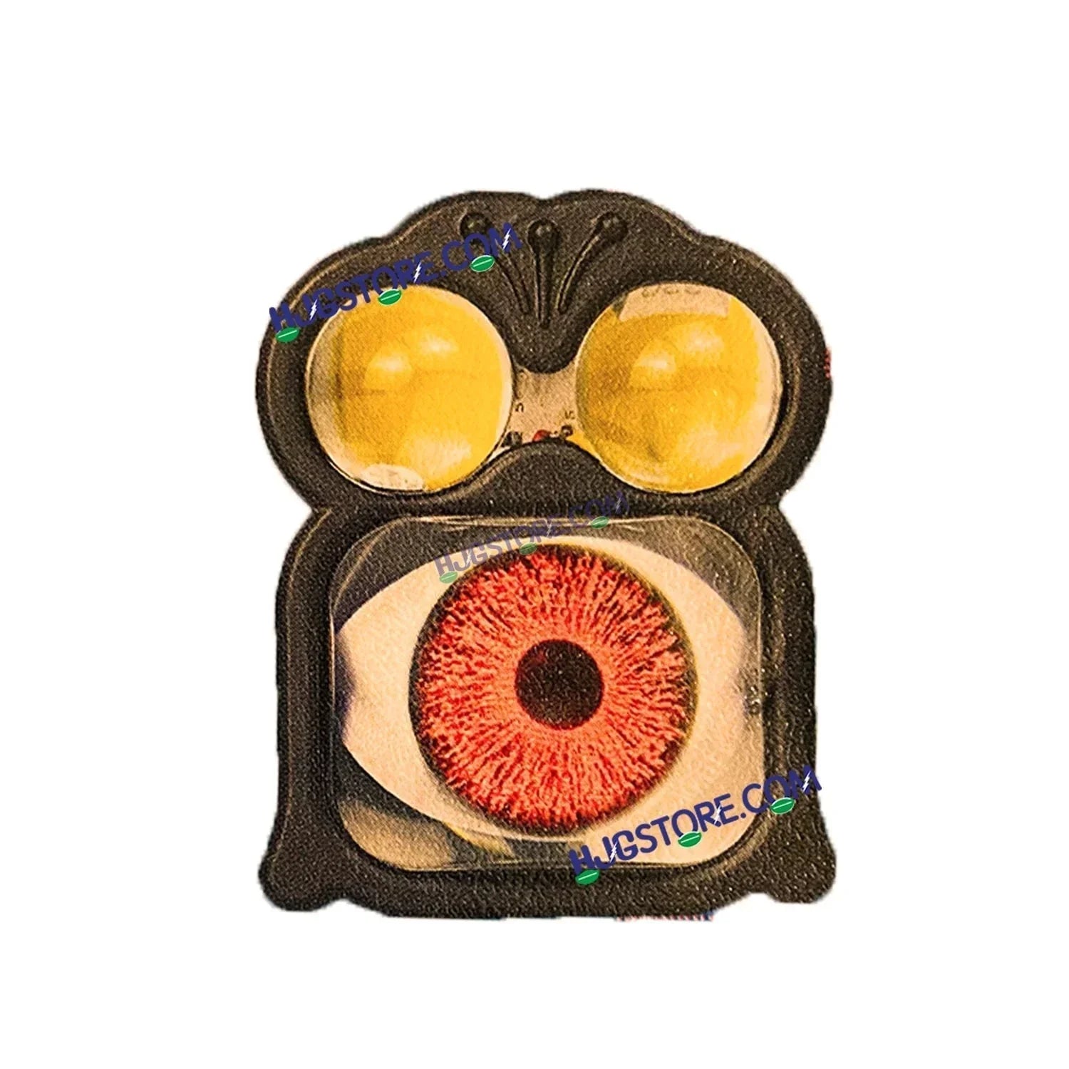 HJG New Fog Light with Animated Eye Light White/Yellow Foglight with Animated Eye For Decor Universal for Car and Bike Fog Eye Combo with Flashing Universal for Motorcycle, Car, SUV Pack of 1 Eye Light HJG Eye Light Type 1, Animated Eye Light, Pack of 1 - Biker.Store - www.biker.store