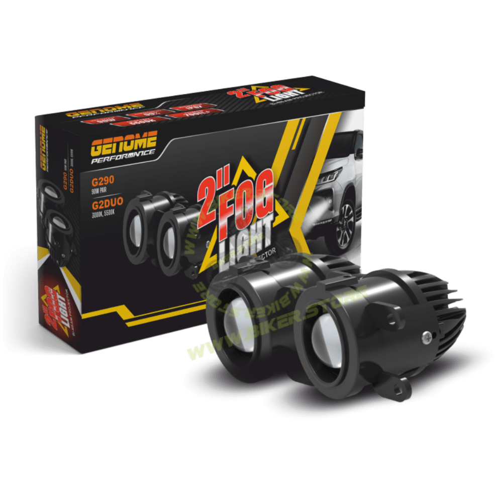 Genome Car Foglamp 2’ FOG LIGHT BI-LED PROJECTOR G2 DUO 2 Inch Car Foglamp - Biker.Store - www.biker.store