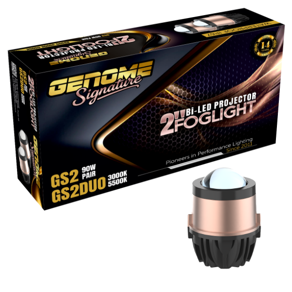 Genome 2″ BI-LED FOG LIGHT PROJECTOR GS2 - Biker.Store - www.biker.store