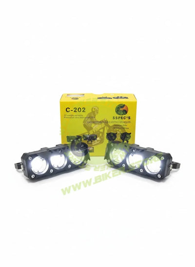 SSPEC 4 Lens LED Fog Light for Car & Motorcycle - Biker.Store - www.biker.store